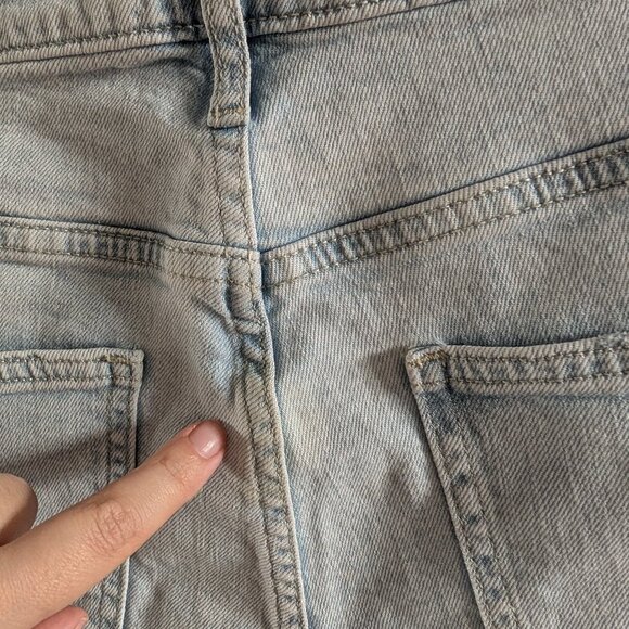 GAP High Rise Vintage Slim Jeans Light Blue Naples Button-fly size 14/32 Summer - Picture 10 of 11